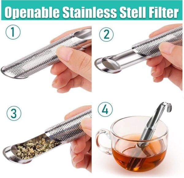 For Loose Leaf Tea, Tea Artifact Creative Pipe - Image 5