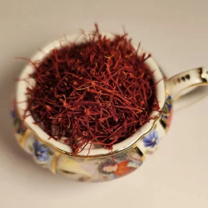High-grade saffron threads used in Velora Tea